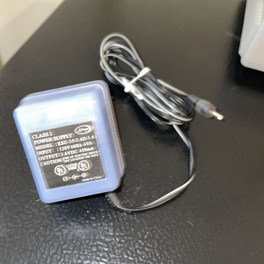 Kings class 2 power supply 3.6volt dc 450mA output purple gameboy charger